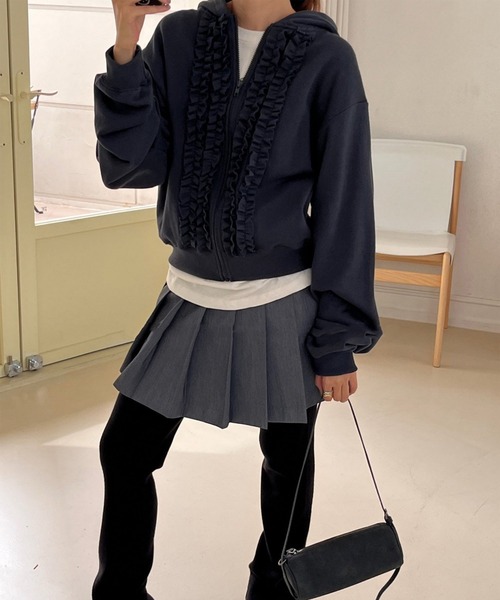 LYEON（リヨン）の「フリルパーカー/フーディー（パーカー・レディース・ブラック/ピンク/ブルー・FREE）」の22枚目の写真