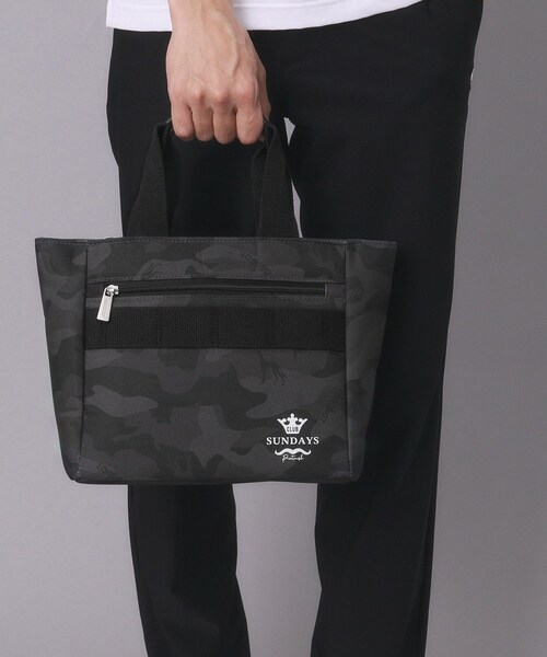 adabat(アダバット)の「【ADABAT NAVY】カモフラカートバッグ(トートバッグ・メンズ・ネイビー系/ブラック系・00)」の1枚目の写真