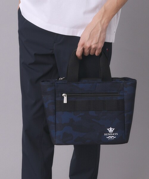 adabat(アダバット)の「【ADABAT NAVY】カモフラカートバッグ(トートバッグ・メンズ・ネイビー系/ブラック系・00)」の2枚目の写真