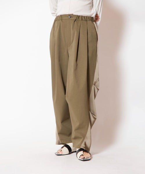 OSMOSIS(オズモーシス)の「タックカーブパンツ(その他パンツ・レディース・ブラウン/ブラック/カーキ・ONE SIZE)」の7枚目の写真