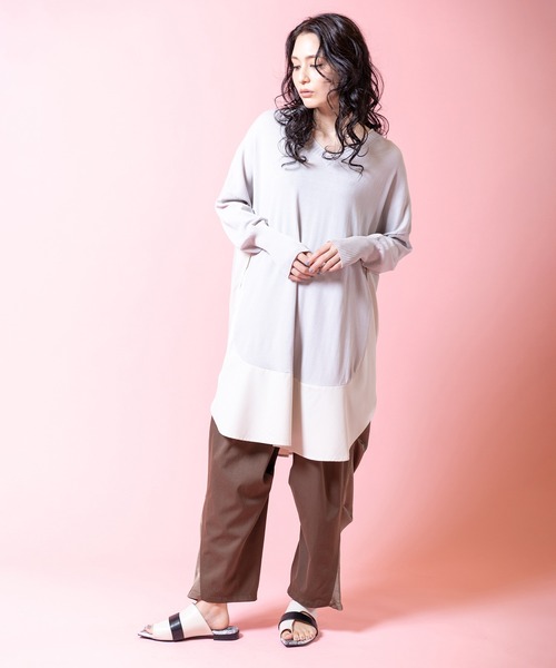 OSMOSIS(オズモーシス)の「タックカーブパンツ(その他パンツ・レディース・ブラウン/ブラック/カーキ・ONE SIZE)」の18枚目の写真