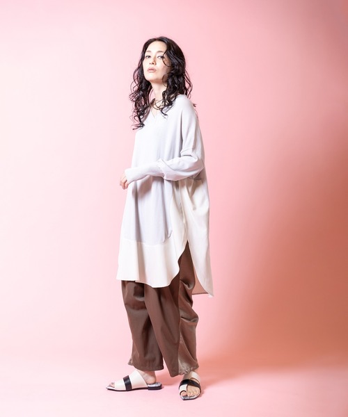 OSMOSIS(オズモーシス)の「タックカーブパンツ(その他パンツ・レディース・ブラウン/ブラック/カーキ・ONE SIZE)」の19枚目の写真