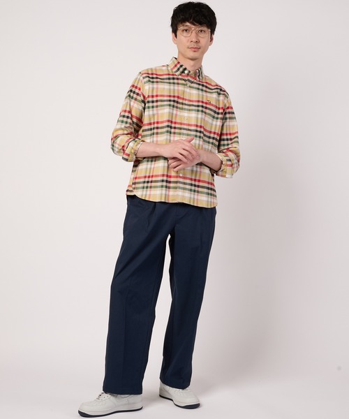 Arnold Palmer(アーノルドパーマー)の「パーマーチェック ストレッチ オックス シェア 長袖シャツ(シャツ/ブラウス・レディース・ネイビー/ベージュ・XS/LL/L/M/S)」の8枚目の写真