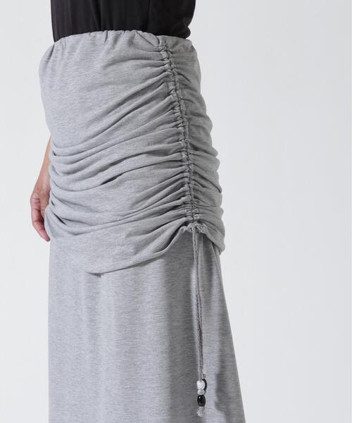 AULA AILA（アウラアイラ）の「AULA AILA/アウラアイラ/3WAY GATHER FLARESKIRT（スカート・レディース・グレー/ブラック・0）」の15枚目の写真
