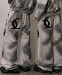 Smoke Curved Pants_[White Melange]