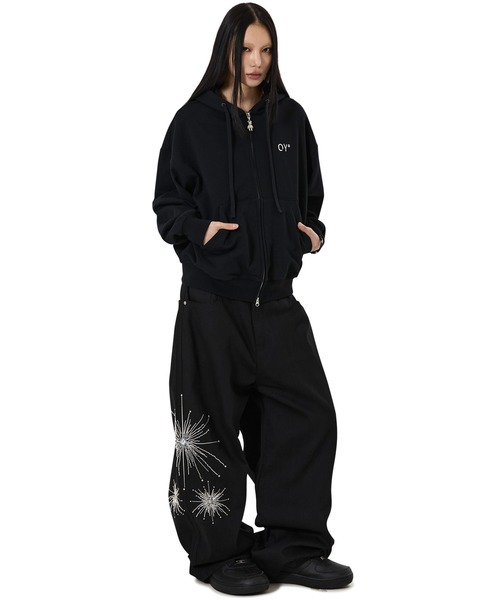 OY（オーワイ）の「『OY/オーワイ』TWILIGHT BEAD WIDE VOLUME PANTS /トワイライトビーズワイドボリューム パンツ（その他パンツ・レディース・ブラック・L/M/S）」の4枚目の写真