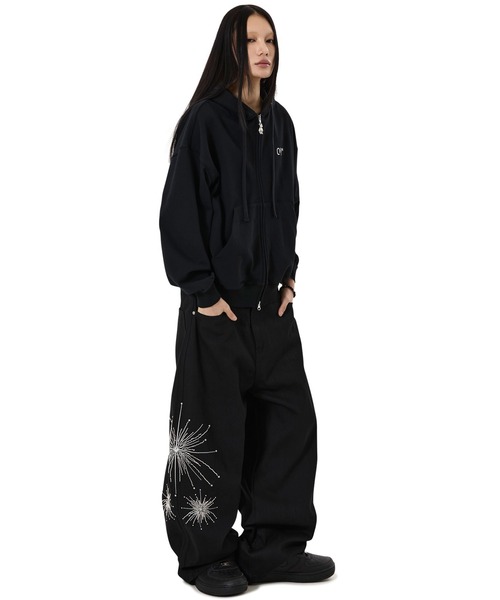 OY（オーワイ）の「『OY/オーワイ』TWILIGHT BEAD WIDE VOLUME PANTS /トワイライトビーズワイドボリューム パンツ（その他パンツ・レディース・ブラック・L/M/S）」の5枚目の写真