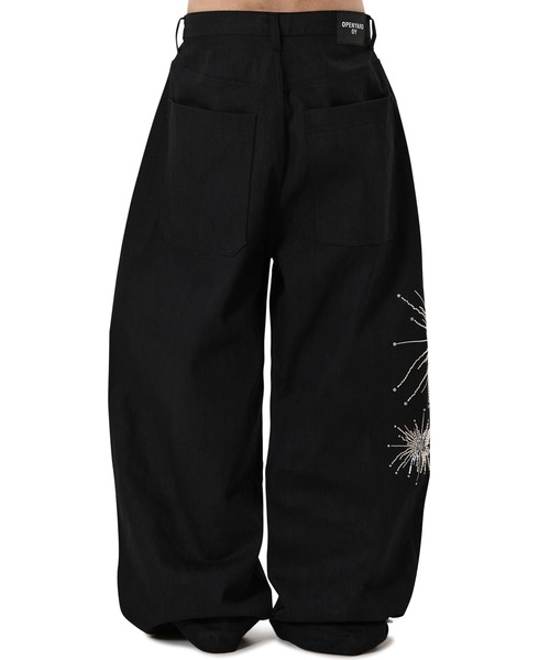 OY（オーワイ）の「『OY/オーワイ』TWILIGHT BEAD WIDE VOLUME PANTS /トワイライトビーズワイドボリューム パンツ（その他パンツ・レディース・ブラック・L/M/S）」の3枚目の写真