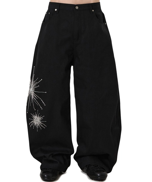 OY（オーワイ）の「『OY/オーワイ』TWILIGHT BEAD WIDE VOLUME PANTS /トワイライトビーズワイドボリューム パンツ（その他パンツ・レディース・ブラック・L/M/S）」の2枚目の写真