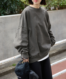 SLOBE IENA | 《WEB限定/追加2》ビックシルエットピグメント裏毛プルオーバー(スウェット)