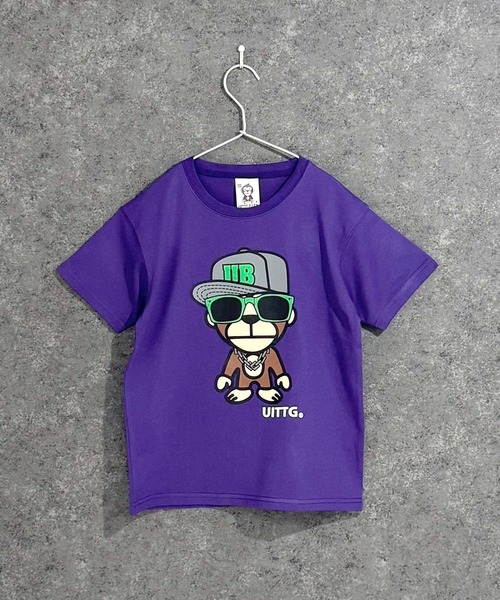 Universal Style Wear（ユニバーサルスタイルウェア）の「キッズ UITTG 半袖Tシャツ（Tシャツ/カットソー・キッズ・ブラック/グレー系その他/ブラック系その他2/オフホワイト/チャコールグレー/ダークグリーン/ブラック系その他/ホワイト系その他2/杢グレー/ホワイト系その他/ホワイト系その他3/ベージュ系その他/ベージュ/パープル/グリーン系その他/グレー系その他2・130cm/140cm/150cm/160cm）」の16枚目の写真