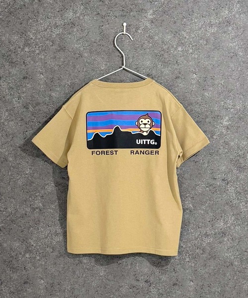 Universal Style Wear（ユニバーサルスタイルウェア）の「キッズ UITTG 半袖Tシャツ（Tシャツ/カットソー・キッズ・ブラック/グレー系その他/ブラック系その他2/オフホワイト/チャコールグレー/ダークグリーン/ブラック系その他/ホワイト系その他2/杢グレー/ホワイト系その他/ホワイト系その他3/ベージュ系その他/ベージュ/パープル/グリーン系その他/グレー系その他2・130cm/140cm/150cm/160cm）」の13枚目の写真