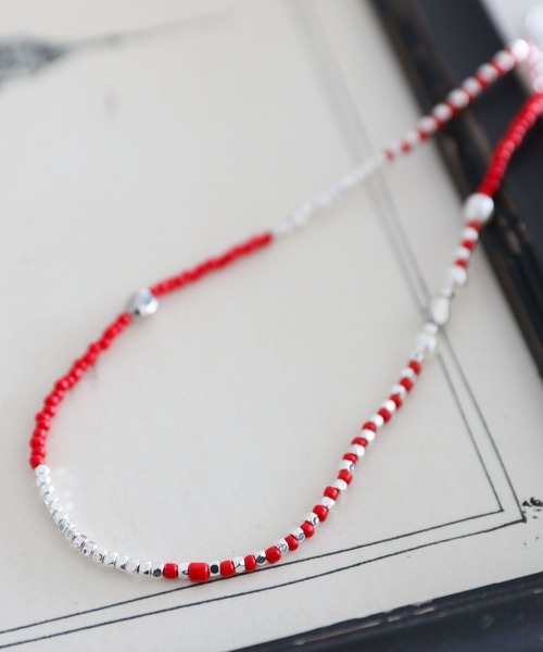 LEPSIM（レプシィム）の「アソートビーズネックレス　660925（ネックレス・レディース・アイボリー/ブラック/レッド/シルバー・ONE SIZE）」の3枚目の写真