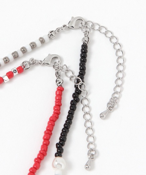 LEPSIM（レプシィム）の「アソートビーズネックレス　660925（ネックレス・レディース・アイボリー/ブラック/レッド/シルバー・ONE SIZE）」の11枚目の写真