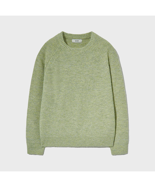ECORR（エコル）の「フォグアルパカクロップニットプルオーバー : 5 COLORS（ニット/セーター・レディース・グレー/ベージュ/ブラウン/スカイブルー/ライトグリーン・2(L)/3(XL)/1(M)）」の5枚目の写真
