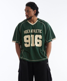 HDEX（エイチデックス）の「916 ジャイアントフィットメッシュショートスリーブ (グリーン)（Tシャツ/カットソー）」