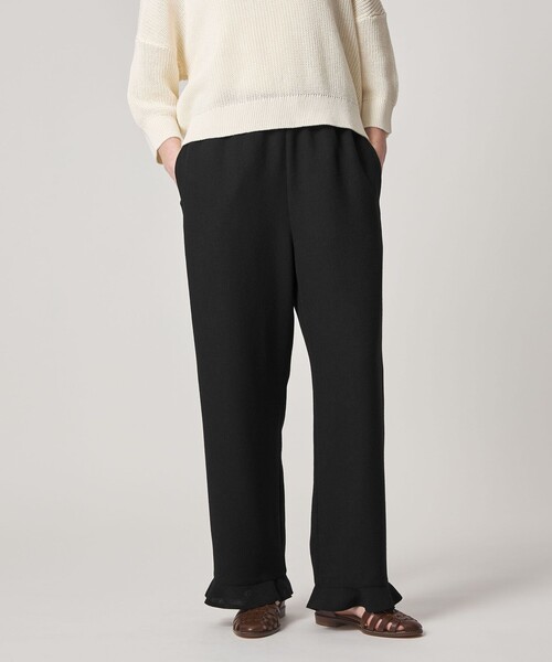 Steven Alan（スティーブンアラン）の「＜Steven Alan＞ツイードライク フリル パンツ（スラックス・レディース・ダークブラウン/ブラック・M/S）」の2枚目の写真