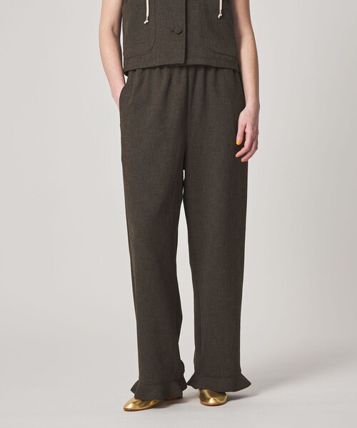Steven Alan（スティーブンアラン）の「＜Steven Alan＞ツイードライク フリル パンツ（スラックス・レディース・ダークブラウン/ブラック・M/S）」の5枚目の写真