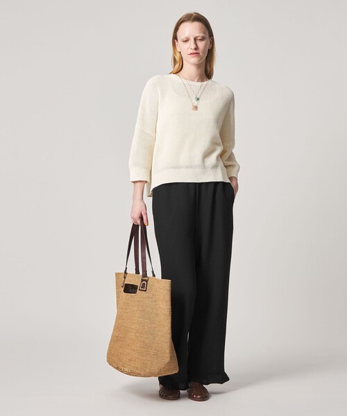 Steven Alan（スティーブンアラン）の「＜Steven Alan＞ツイードライク フリル パンツ（スラックス・レディース・ダークブラウン/ブラック・M/S）」の8枚目の写真