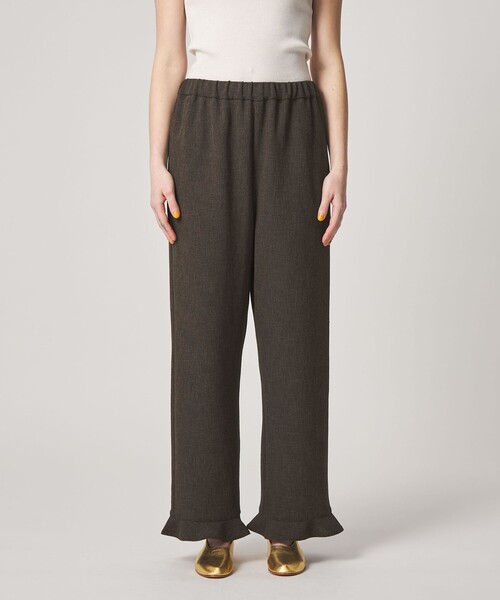 Steven Alan（スティーブンアラン）の「＜Steven Alan＞ツイードライク フリル パンツ（スラックス・レディース・ダークブラウン/ブラック・M/S）」の10枚目の写真