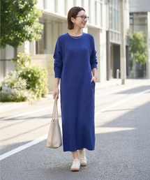 STYLE DELI（スタイルデリ）の「サーマル編みラグラン袖ワンピース（ワンピース）」