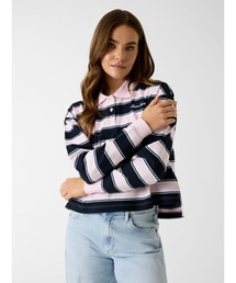 GUESS JEANS OS Crop Polo ポロシャツ 長袖