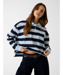 GUESS JEANS OS Crop Polo ポロシャツ 長袖