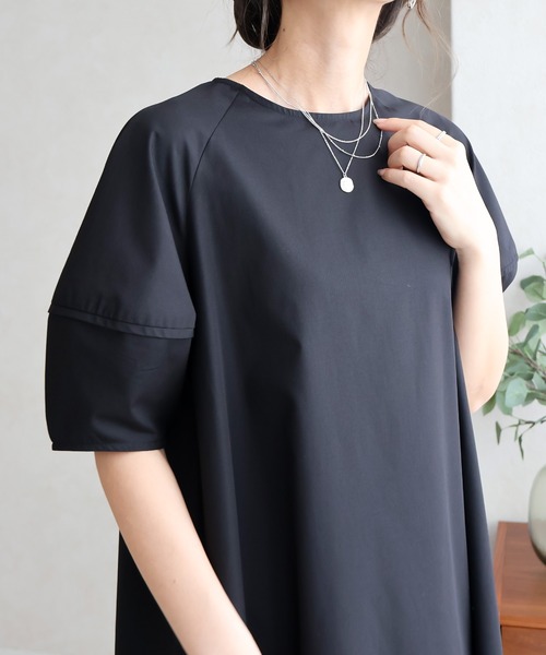 NYLAUS(ナイラス)の「【SG】ランタン袖ラグランワンピース(ワンピース・レディース・ホワイト系その他/ベージュ/ブラック/オフホワイト・M)」の15枚目の写真