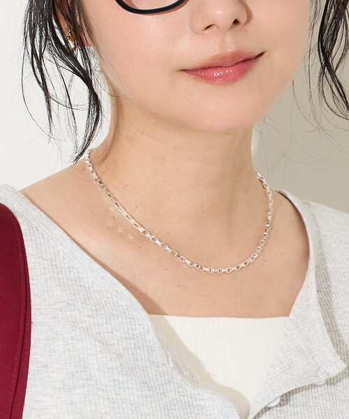 FREAK'S STORE(フリークスストア)の「スクエアチェーンネックレス(ネックレス・レディース・シルバー/ゴールド・ONE SIZE)」の3枚目の写真