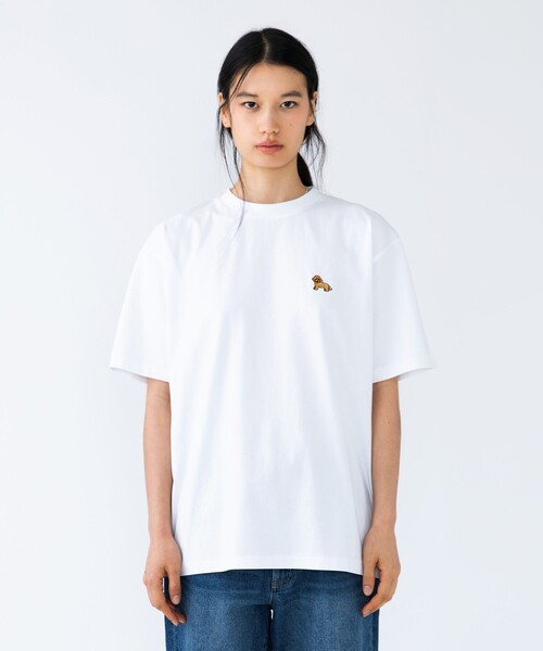 Ben Lenovitz(ベンレノビッツ)の「【City Ambient Products別注】Ben Lenovitz: DOG CAT PERSON Tシャツ(Tシャツ/カットソー・メンズ・ストーン/ホワイト/ライトホワイト/ホワイト系その他・SMALL/MEDIUM/LARGE/X-LARGE)」の2枚目の写真
