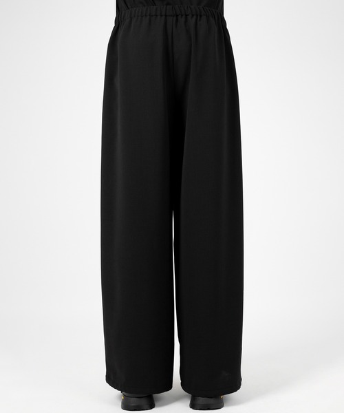 LAD MUSICIAN（ラッドミュージシャン）の「DRY CLOTH WIDE STRAIGHT PANTS（その他パンツ・メンズ・ブラック・46/44/42）」の4枚目の写真