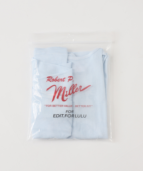 EDIT. FOR LULU（エディットフォールル）の「別注【miller×lulu】シアーツイントップス（Tシャツ/カットソー・レディース・サックスブルー/ピンク・FREE）」の3枚目の写真