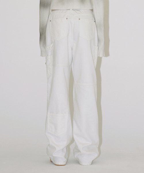 DIAGONAL（ダイアゴナル）の「PATCH POCKET DENIM PANTS (white)（デニムパンツ・レディース・その他・SMALL/MEDIUM）」の4枚目の写真