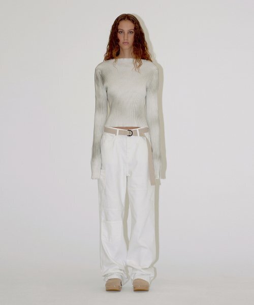 DIAGONAL（ダイアゴナル）の「PATCH POCKET DENIM PANTS (white)（デニムパンツ・レディース・その他・SMALL/MEDIUM）」の5枚目の写真