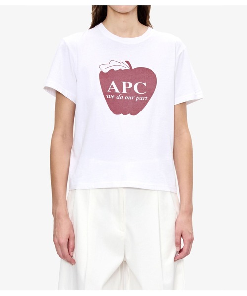 A.P.C.（アーペーセー）の「T-SHIRT POMME F（Tシャツ/カットソー・レディース・ホワイト・S/M/L）」の3枚目の写真