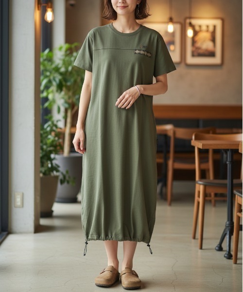 PENDLETON(ペンドルトン)の「【PENDLETON/ペンドルトン】PWM LS カリキュロMDJSY Tee/吸水速乾ワンピース(ワンピース・レディース・カーキ/ブラック/タン・FREE)」の3枚目の写真