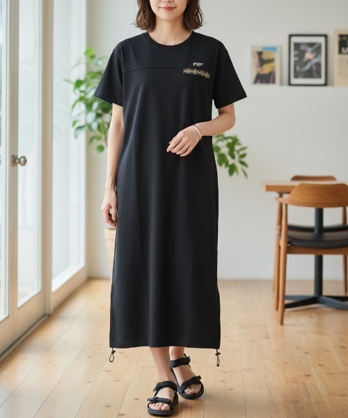 PENDLETON(ペンドルトン)の「【PENDLETON/ペンドルトン】PWM LS カリキュロMDJSY Tee/吸水速乾ワンピース(ワンピース・レディース・カーキ/ブラック/タン・FREE)」の2枚目の写真