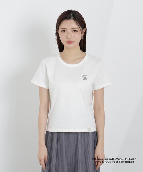 PROPORTION BODY DRESSING(プロポーションボディドレッシング)の「ワンポイントプリントTシャツ(Tシャツ/カットソー・レディース・ダークグレー/ホワイト/ピンク・FREE)」の20枚目の写真