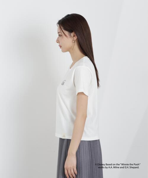 PROPORTION BODY DRESSING(プロポーションボディドレッシング)の「ワンポイントプリントTシャツ(Tシャツ/カットソー・レディース・ダークグレー/ホワイト/ピンク・FREE)」の19枚目の写真