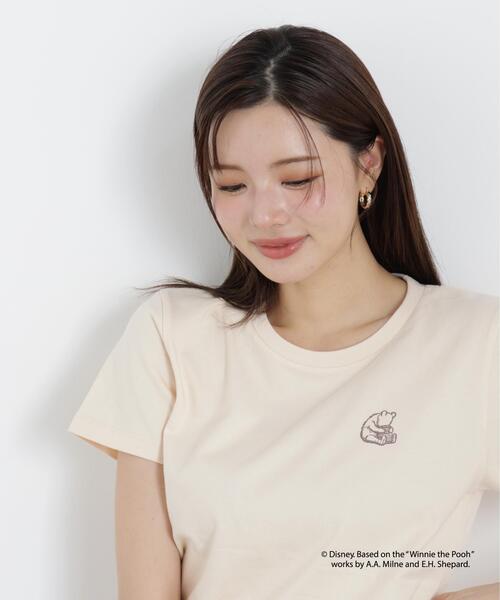 PROPORTION BODY DRESSING(プロポーションボディドレッシング)の「ワンポイントプリントTシャツ(Tシャツ/カットソー・レディース・ダークグレー/ホワイト/ピンク・FREE)」の11枚目の写真