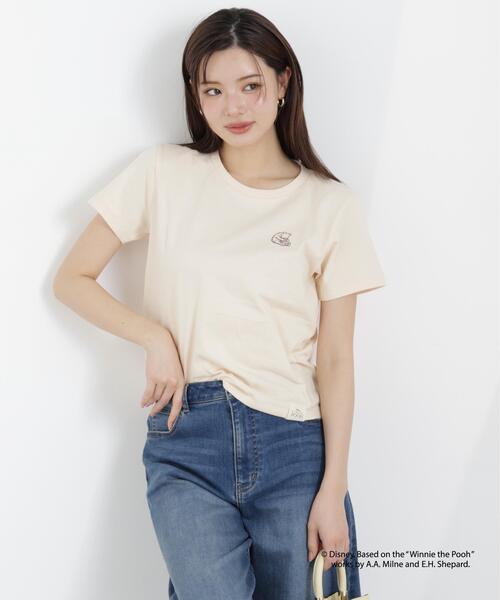PROPORTION BODY DRESSING(プロポーションボディドレッシング)の「ワンポイントプリントTシャツ(Tシャツ/カットソー・レディース・ダークグレー/ホワイト/ピンク・FREE)」の10枚目の写真