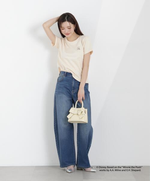 PROPORTION BODY DRESSING(プロポーションボディドレッシング)の「ワンポイントプリントTシャツ(Tシャツ/カットソー・レディース・ダークグレー/ホワイト/ピンク・FREE)」の9枚目の写真