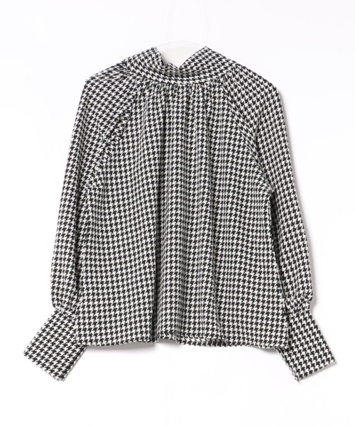 Pittok(ピットク)の「ボウタイ千鳥柄ブラウス(シャツ/ブラウス・レディース・ブラック系その他・MEDIUM)」の12枚目の写真