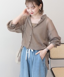 メッシュ長袖シャツ