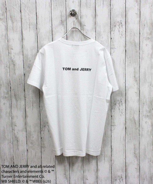 Tom＆Jerry（トムアンドジェリー）の「【TOM&JERRY/トム＆ジェリー】プリント BIG 半袖Tシャツ（Tシャツ/カットソー・メンズ・ホワイト系その他/ネイビー/チャコール/オフホワイト/杢グレー/ダークグリーン/ブラック/グレー系その他・M/L/XL）」の17枚目の写真