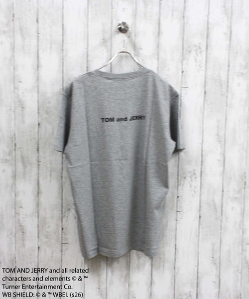 Tom＆Jerry（トムアンドジェリー）の「【TOM&JERRY/トム＆ジェリー】プリント BIG 半袖Tシャツ（Tシャツ/カットソー・メンズ・ホワイト系その他/ネイビー/チャコール/オフホワイト/杢グレー/ダークグリーン/ブラック/グレー系その他・M/L/XL）」の19枚目の写真