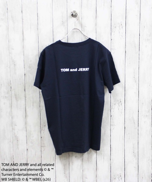 Tom＆Jerry（トムアンドジェリー）の「【TOM&JERRY/トム＆ジェリー】プリント BIG 半袖Tシャツ（Tシャツ/カットソー・メンズ・ホワイト系その他/ネイビー/チャコール/オフホワイト/杢グレー/ダークグリーン/ブラック/グレー系その他・M/L/XL）」の21枚目の写真