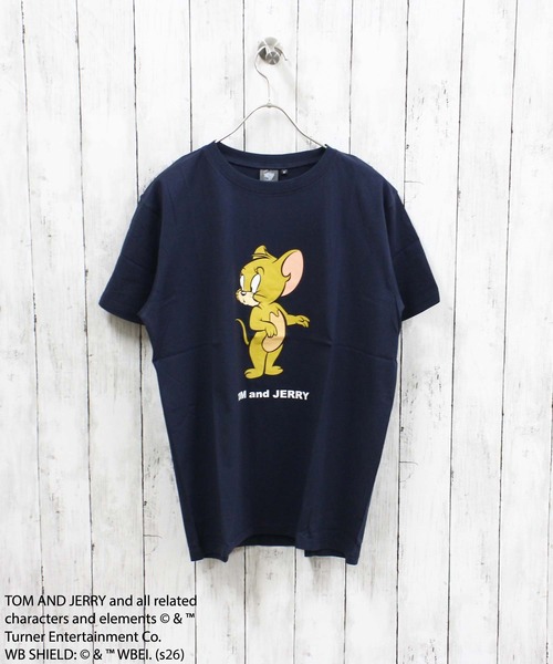 Tom＆Jerry（トムアンドジェリー）の「【TOM&JERRY/トム＆ジェリー】プリント BIG 半袖Tシャツ（Tシャツ/カットソー・メンズ・ホワイト系その他/ネイビー/チャコール/オフホワイト/杢グレー/ダークグリーン/ブラック/グレー系その他・M/L/XL）」の22枚目の写真