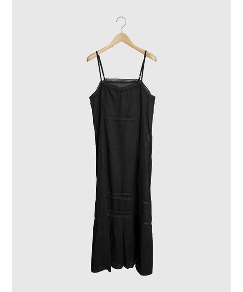 FIKA.（フィーカ）の「Cotton lace camisole onepiece（ワンピース・レディース・ブラック/ホワイト・MEDIUM）」の2枚目の写真