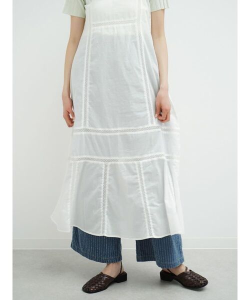 FIKA.（フィーカ）の「Cotton lace camisole onepiece（ワンピース・レディース・ブラック/ホワイト・MEDIUM）」の7枚目の写真